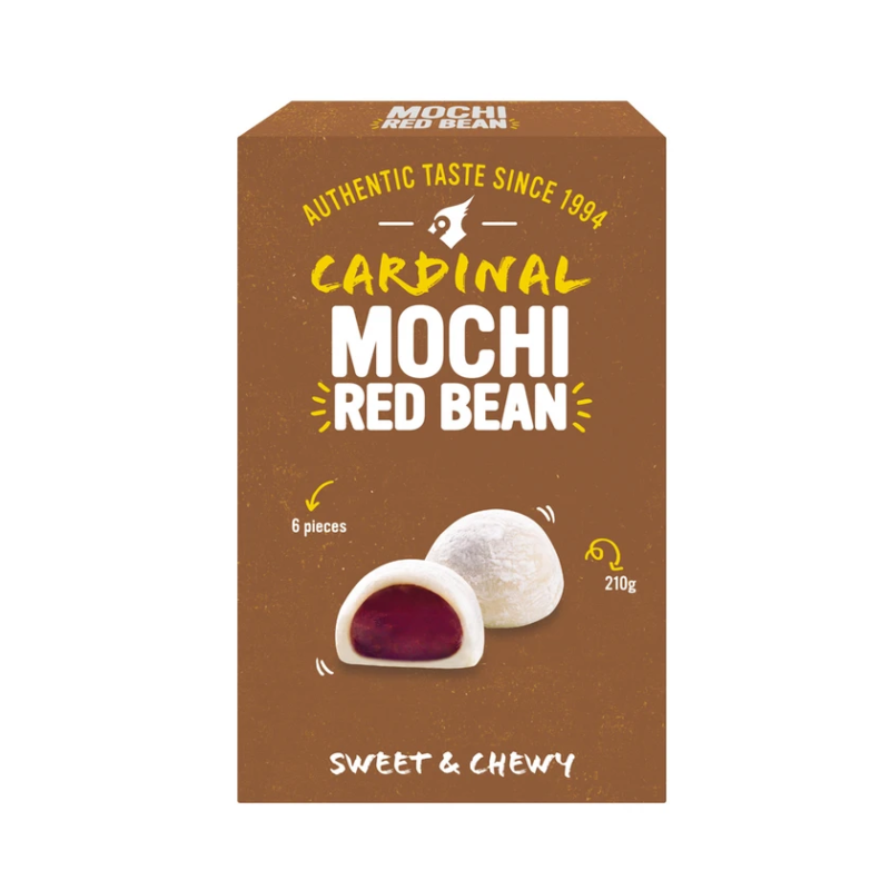 Cardinal Mochi with Red Bean Paste Filling 180gr