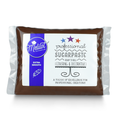 Sugar paste Brown Chocolate 1kg Melilot Professional