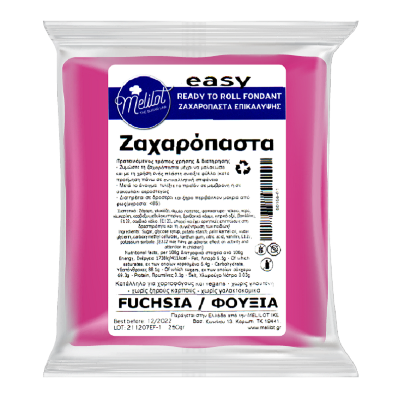 Sugar paste Fuchsia 1kg Melilot Easy