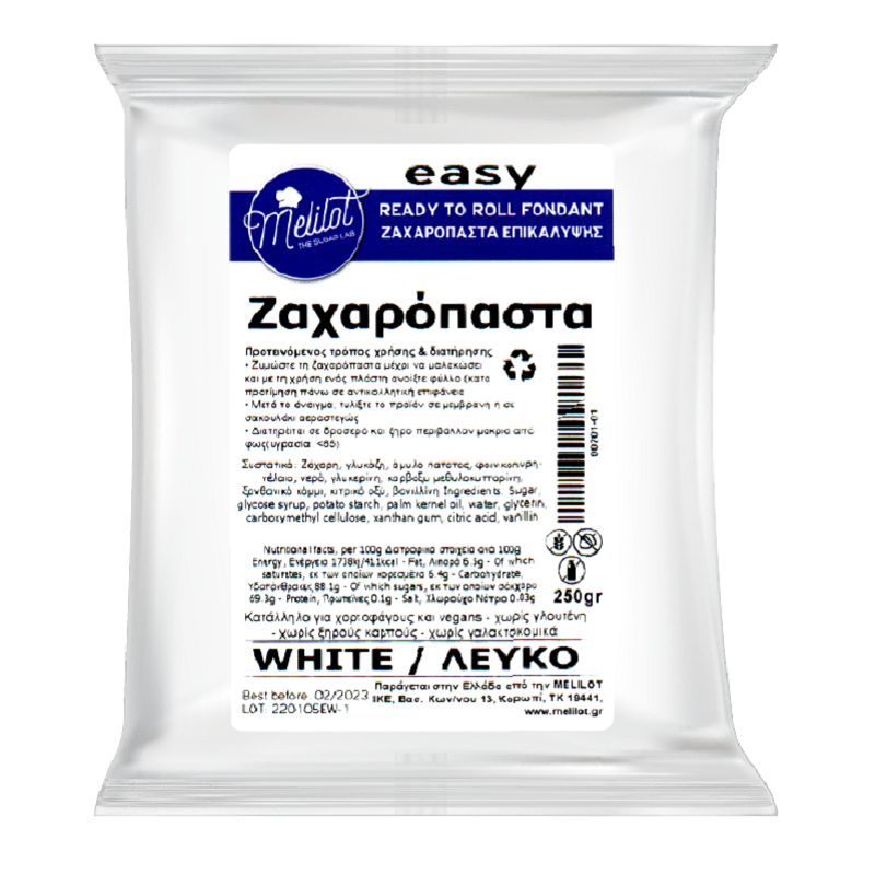 White Sugar Paste 1kg Melilot Easy