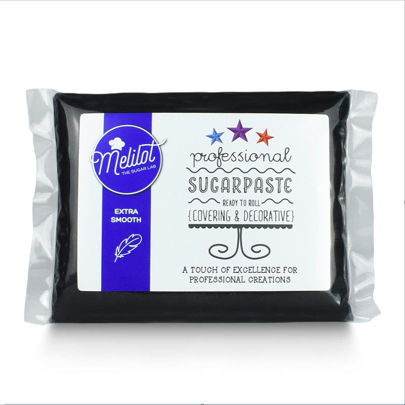 Black Sugar Paste 250gr. Melilot Professional