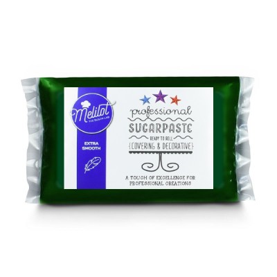 Sugar paste Dark Green 1kg Melilot Professional