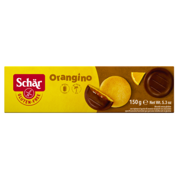 Cookies With Orange Filling And Chocolate Coating Gluten Free Schar 150gr