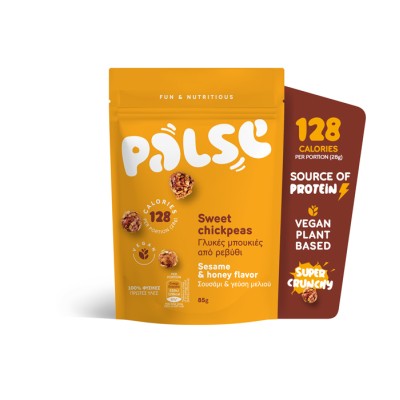 Sweet Chickpeas Bites with Sesame & Honey Palse 85gr