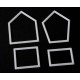 Set of 4 house cutters