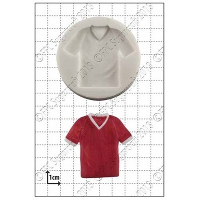 Silicone mold soccer jersey