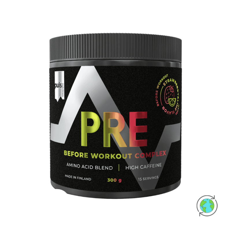 Pre Workout Complex with Strawberry & Lime flavor - Puls Nutrition - 300gr