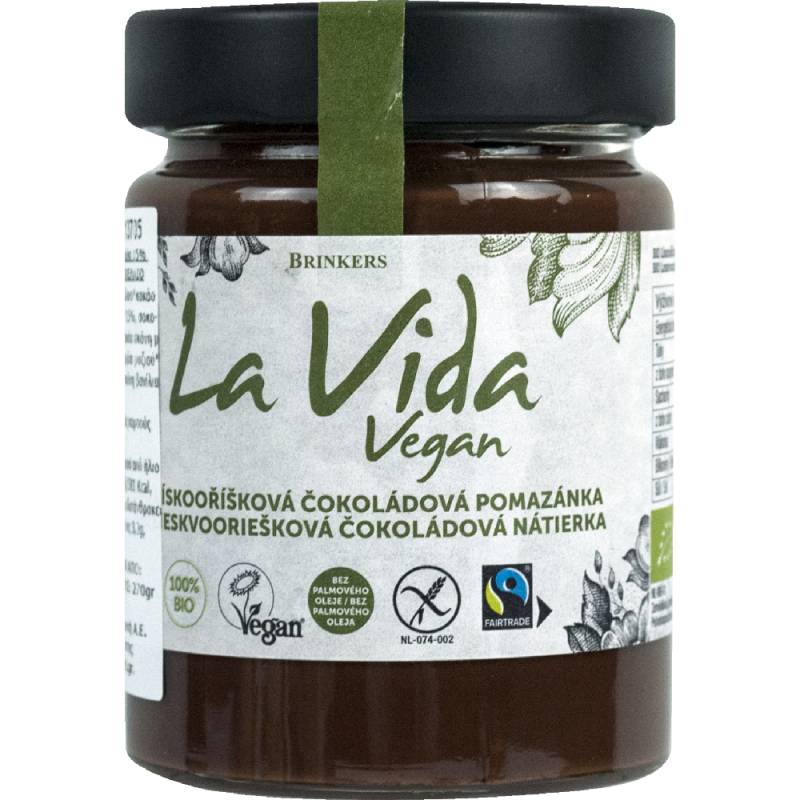 Gluten-free Chocolate Hazelnut Spread 270g La Vida Vegan Bio La Vida Vegan