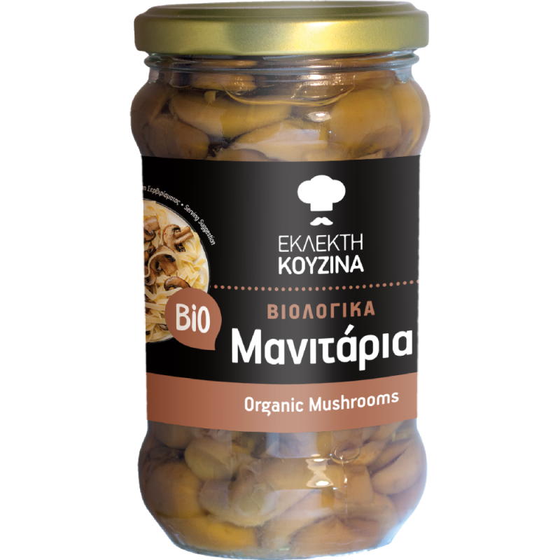 Sliced Mushrooms in a jar 280g Fine Cuisine Bio Bioagros