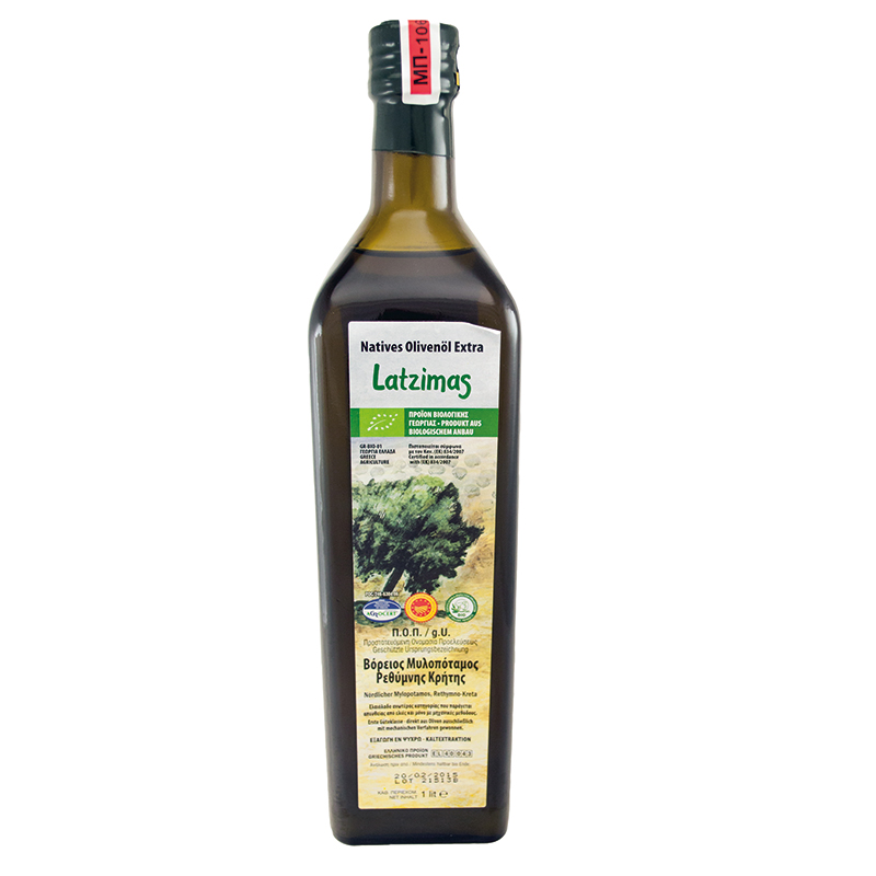 Organic Olive Oil 1L Latzimas Latzimas