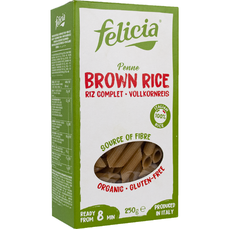 Gluten-free Brown Rice Penne 250g Felicia Bio Felicia