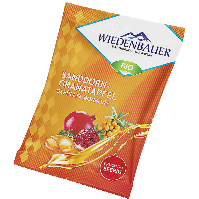 Sea Buckthorn & Pomegranate Candies 75g Wiedenbauer Bio Wiedenbauer