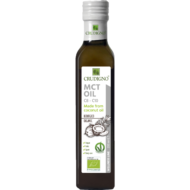 MCT Oil 250mL Crudigno Bio Crudigno