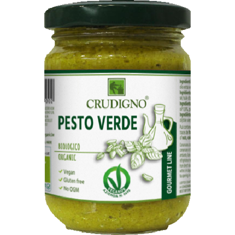 Basil Pesto 130g Crudigno Bio Crudigno