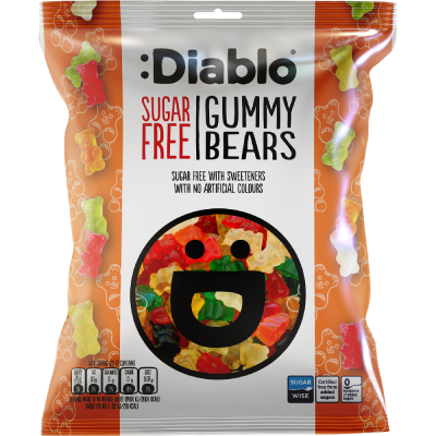 Sugar-free gummy bears 75g Diablo