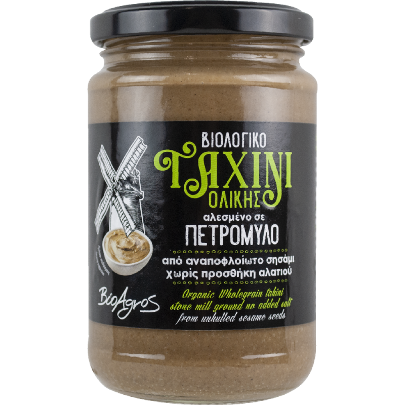 Organic Tahini Whole Milled Petromylos 300g Bioagros
