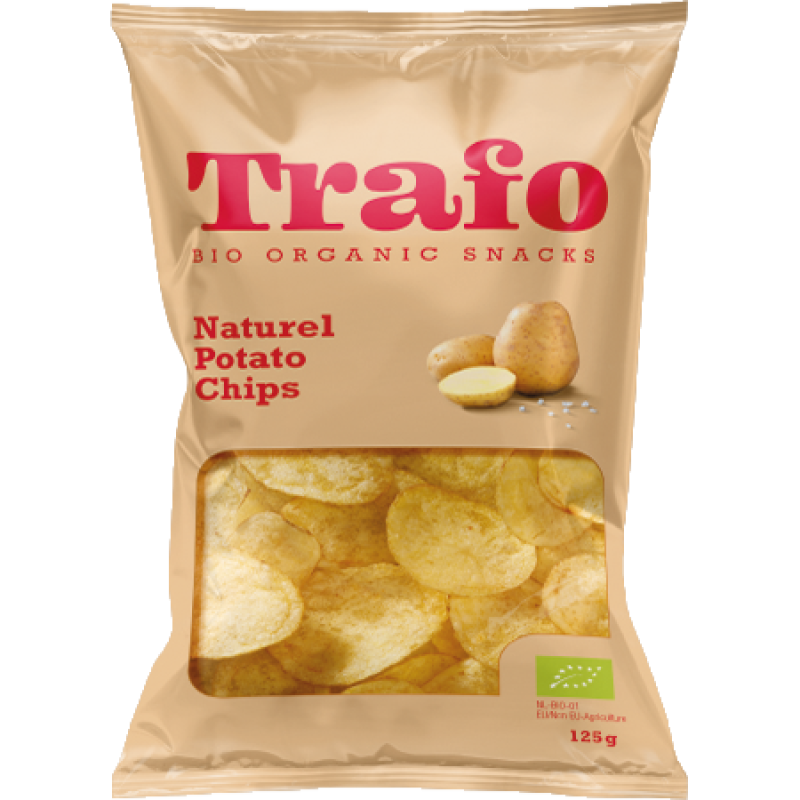 Organic Potato Chips with Salt 125g Trafo Bio Trafo