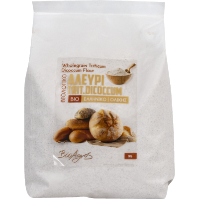 Organic Greek Whole Grain Einkorn Wheat Flour 1kg Bioagros