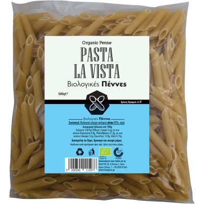Penne 500g Pasta La Vista Bio Bioagros - Pasta La Vista