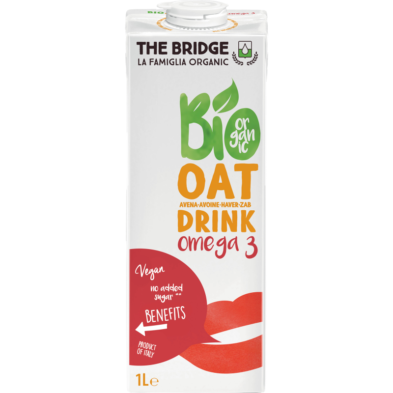 Oat Drink with Omega 3 Gluten Free 1l Bridge Bio The Bridge