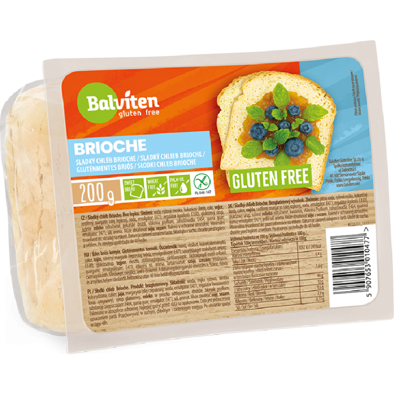 Gluten-free sliced Brioche bread 200g Balviten Balviten