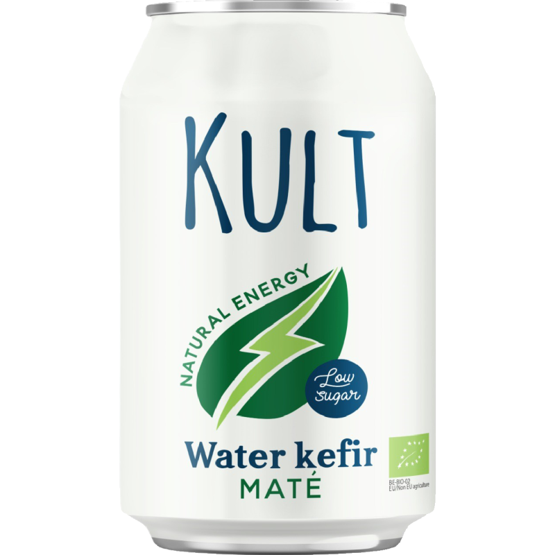Organic Water Kefir with Mate 330ml Kult