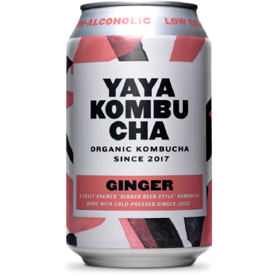 Kombucha with Ginger 330ml Yaya Kombucha Bio Ya Ya Kombucha