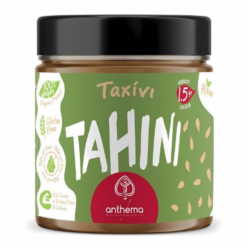 Organic Tahini Gluten Free Raw Anthema 210gr
