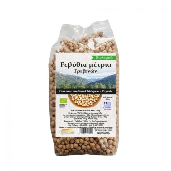 Organic Chickpeas Medium Grevena Health Trade 500gr
