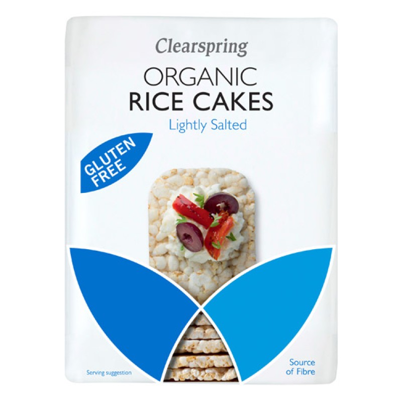 Organic Gluten Free Rice Wafers Lightly Salted Clearspring 130gr