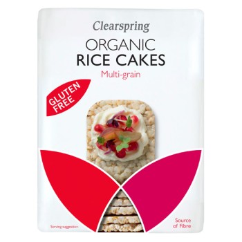 Organic Rice Wafers Gluten Free Multigrain Clearspring 130gr