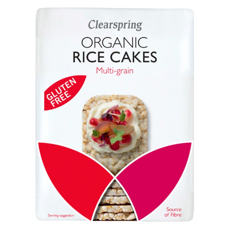 Organic Rice Wafers Gluten Free Multigrain Clearspring 130gr