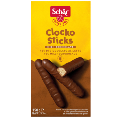 Chocolate Sticks Ciocko Sticks Gluten Free Schar 150gr