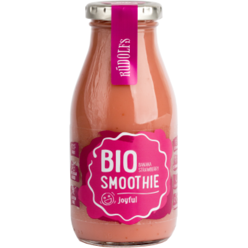 Rudolfs Organic Strawberry and Banana Smoothie 260gr