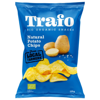 Organic Potato Chips with Salt Trafo 125gr