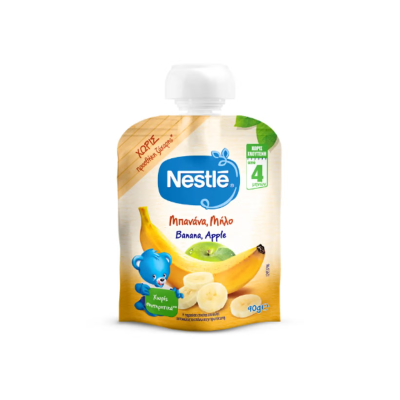 Baby Fruit Puree with Banana & Apple 4+ months Nestle 90gr