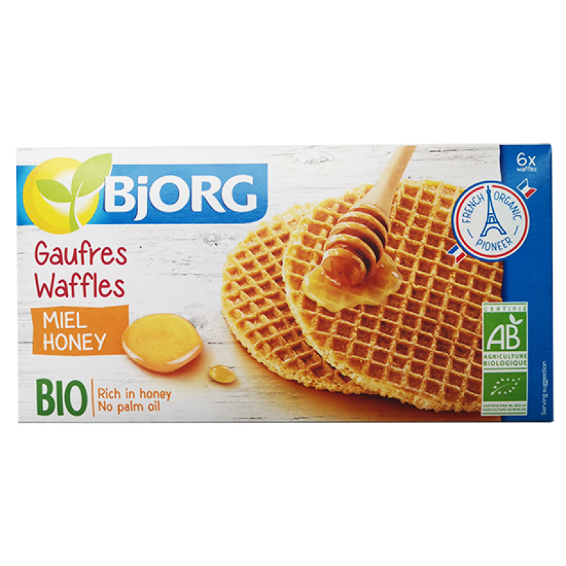 Bjorg Organic Honey Waffles 175gr