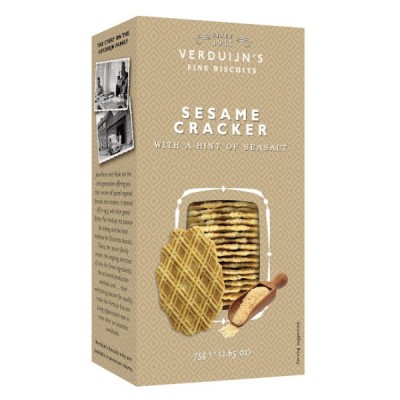 Crackers with Sesame & Sea Salt Verduijns 75gr