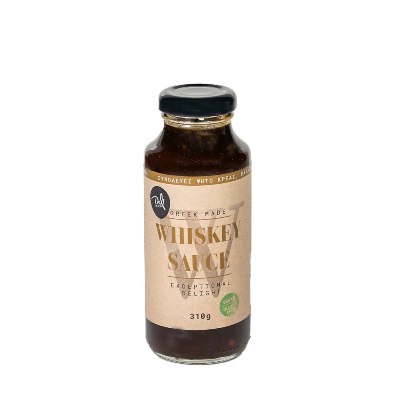 Vegan Whiskey Sauce for Grilled Meat Gluten Free DeliRoom 310gr