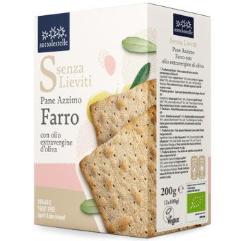 Organic Unleavened Dinkel Crackers with Olive Oil Sottolestelle 200gr