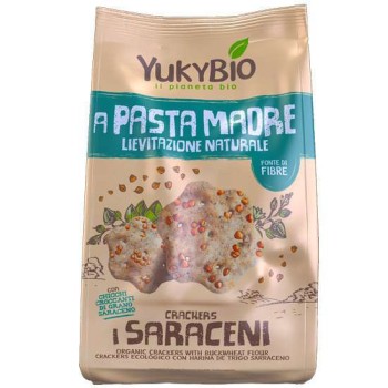 Crackers with Whole Buckwheat Yukybio Sottolestelle 250gr