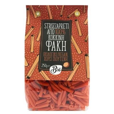 Organic Strozzapretti Pasta from Red Lentils Gluten Free Greenbay 250gr