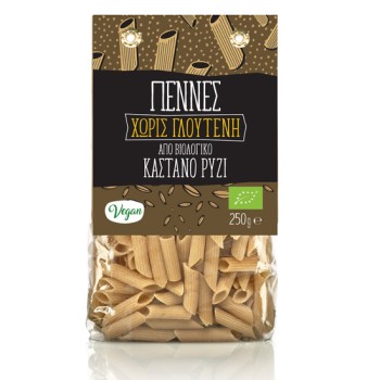 Organic Brown Rice Penne Gluten Free Greenbay 250gr