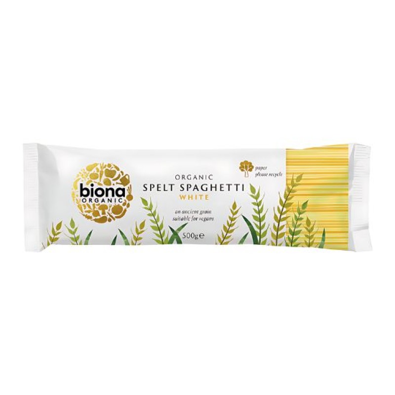 Organic Spaghetti Spelt White Biona 500gr