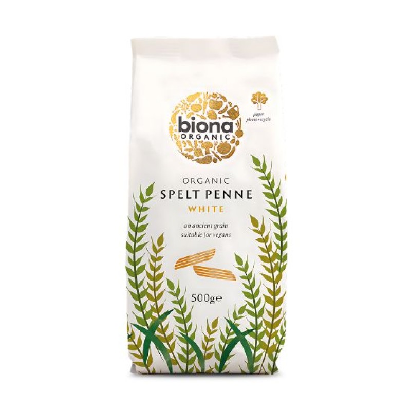 Organic Penne Dinkel (Spelt) White Biona 500gr