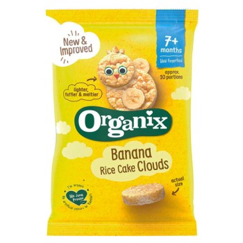 Organic Rice Wafers Clouds with Banana +7 months Organix 40gr