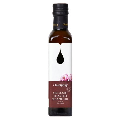 Clearspring Organic Cold Pressed Roasted Sesame Oil 250ml