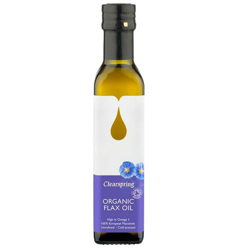 Organic Vegan Linseed Oil Sugar/Lactose Free Clearspring 250gr