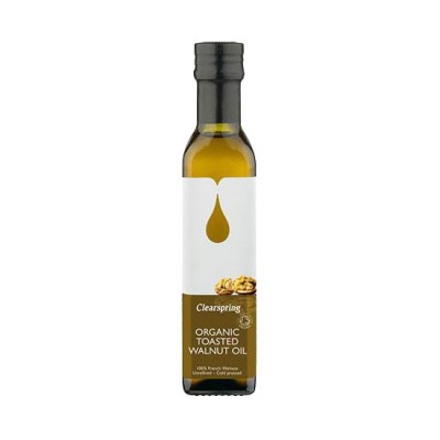 Organic Vegan Roasted Walnut Oil Without Sugar/Lactose Clearspring 250gr