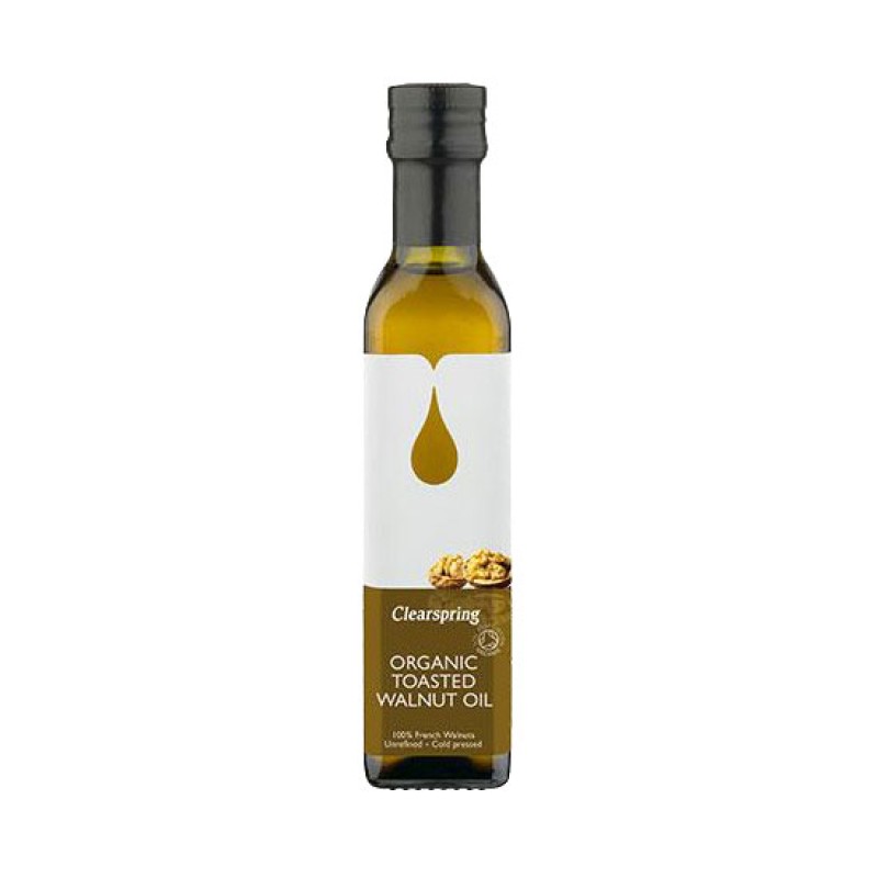 Organic Vegan Roasted Walnut Oil Without Sugar/Lactose Clearspring 250gr